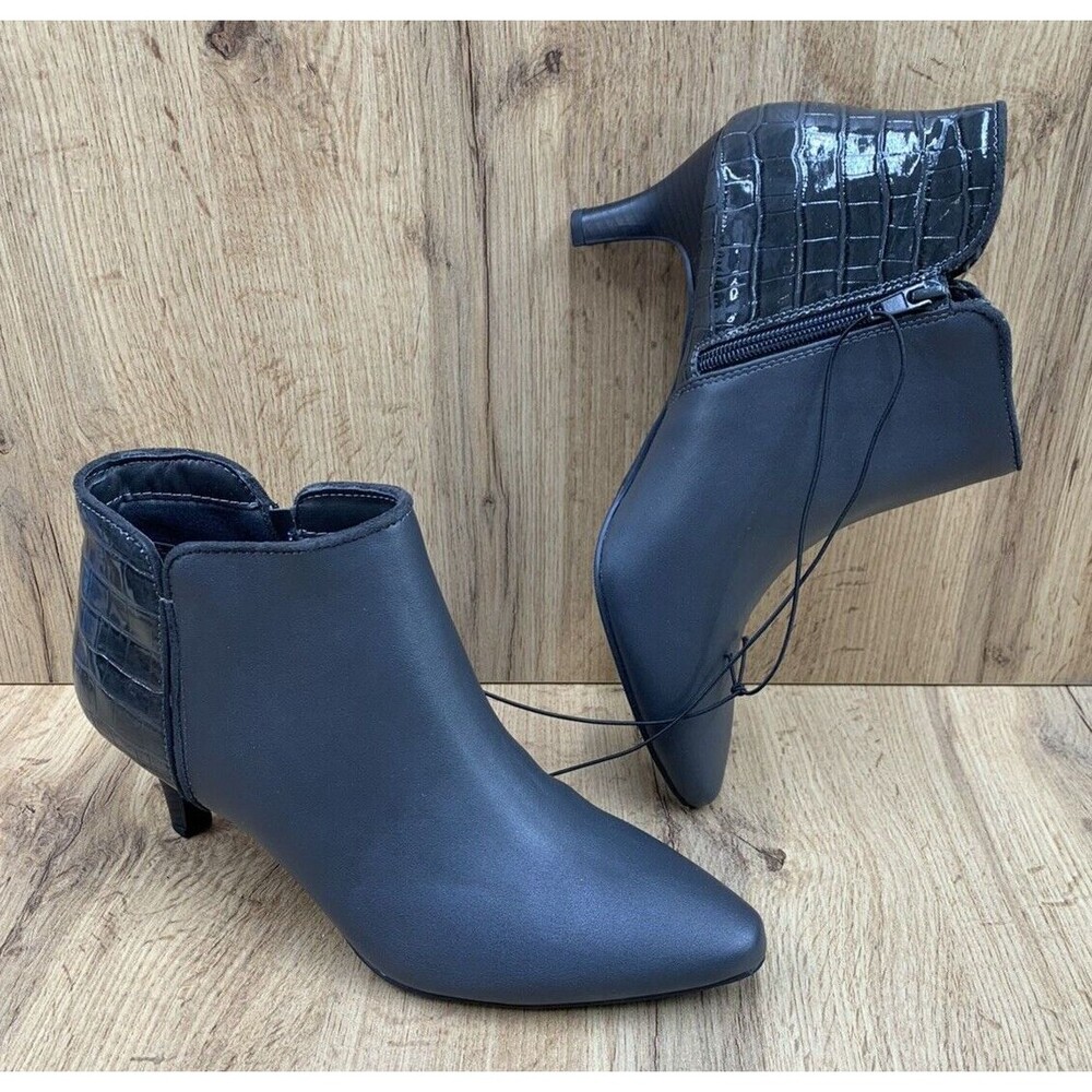 East 5th Fifth Freya Booties Women's 10 M Dark Gray Memory Foam 100-1249 0117